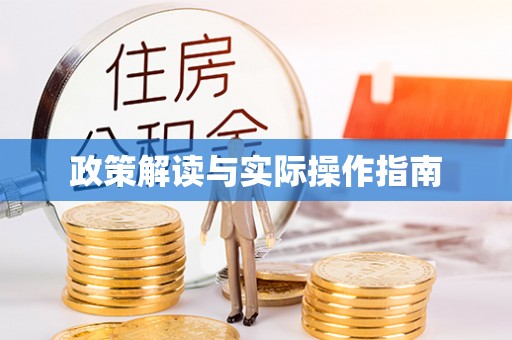 惠民政策解读与实际操作指南